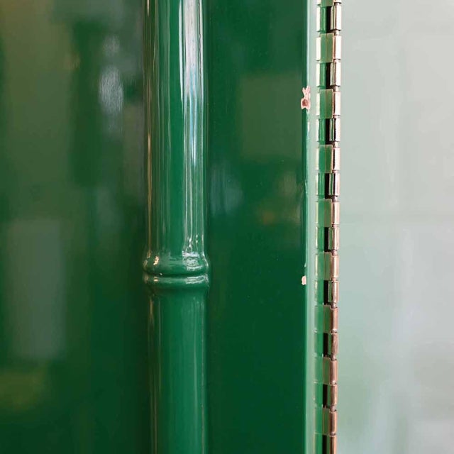 Vintage Hollywood Regency Drink Cabinet by Green Lacquer, 1980s For Sale - Image 10 of 14