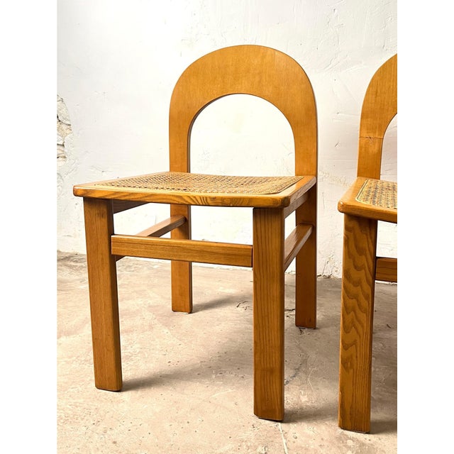 Vintage Arcadia Cane Chairs from Fratelli Tagliabue, 1970, Set of 4 For Sale - Image 4 of 18