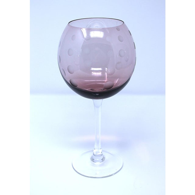 Green 1980s Mikasa "Cheers" Balloon Wine Goblets - Set of 4 For Sale - Image 8 of 9