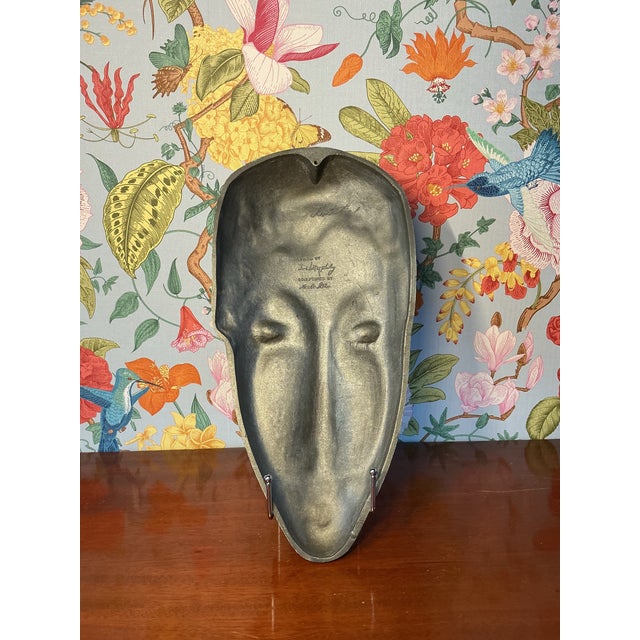 Mid 20th Century Letitia Metal Face Sculpture For Sale - Image 4 of 4