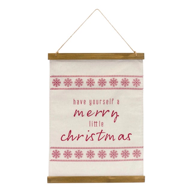 Merry Christamas Wall Banner 20"H For Sale