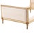 French Provincial A French Louis XVI Style Painted and Gilt Twin Bed, C. 1940. For Sale - Image 3 of 8