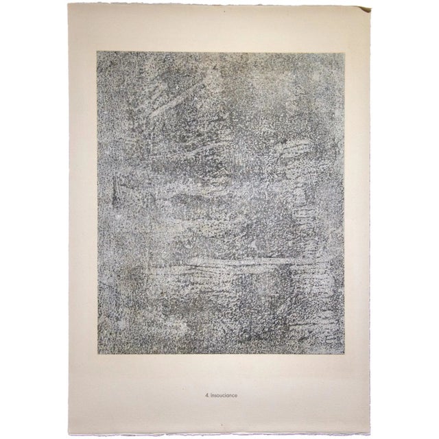 Insouciance - From Spectacles is an original black and white lithograph realized by Jean Dubuffet (1901 Le Havre - Paris...