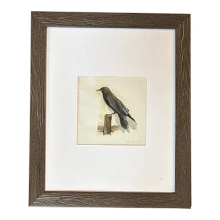 Contemporary Original Painting by Stephen Heigh “Crow” For Sale