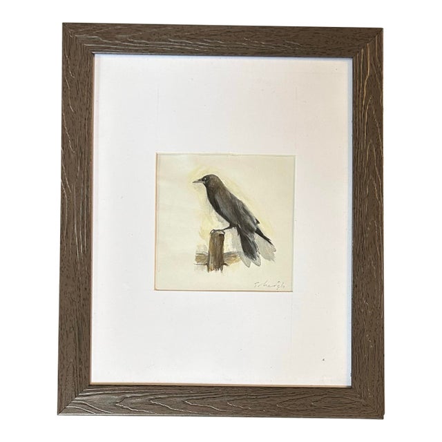 Contemporary Original Painting by Stephen Heigh “Crow” For Sale