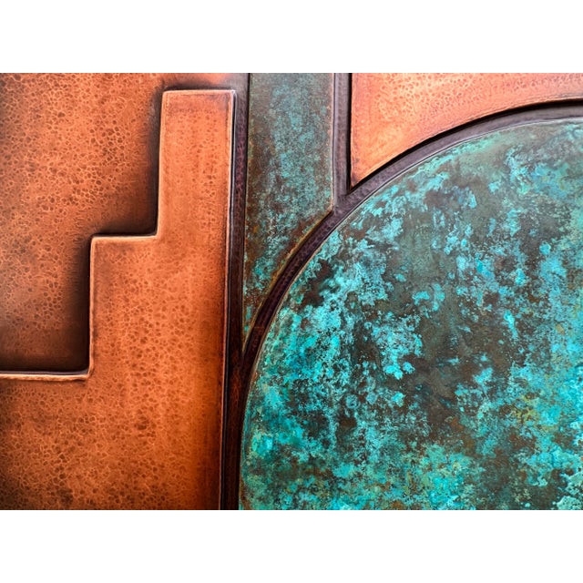 2020s Abstract Geometric Metal Triptych Wall Sculpture "Intervals" by Jeremy Maronpot For Sale - Image 5 of 18