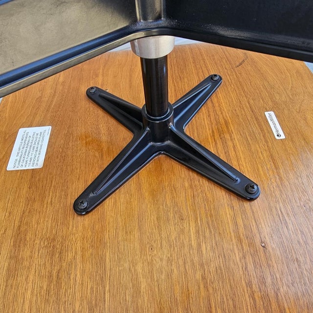 Mid-Century Modern Eames Leather Ottoman by Herman Miller For Sale - Image 15 of 17