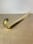 Vintage Minimalist Solid Brass Long-Handled Shoehorn For Sale - Image 4 of 9