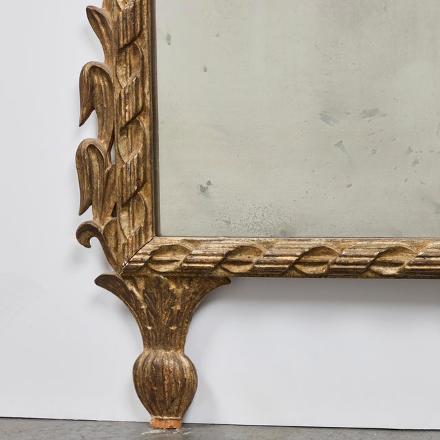 Antique Italian Gilt-Wood Mirror For Sale In Los Angeles - Image 6 of 7