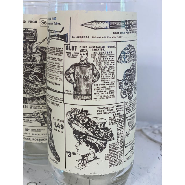 Sears & Roebucks Ad 1908 Drinking Glasses - Set of 6 For Sale In Boston - Image 6 of 13