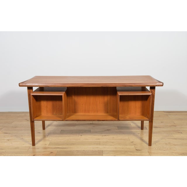 Mid-Century Freestanding Teak Desk by Peter Løvig Nielsen for Loviq, 1960s For Sale - Image 13 of 18