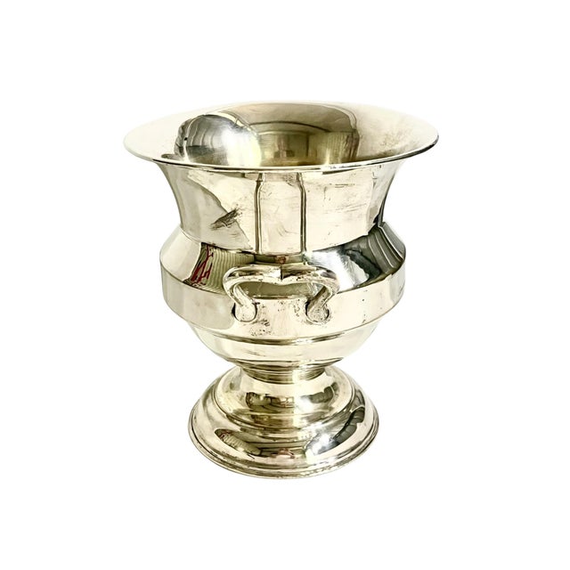 Vintage French Besserat De Bellefon Silver Plate Champagne Ice Bucket For Sale - Image 4 of 14