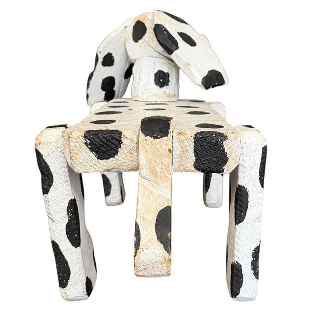 Wood Vintage American Folk Art Dalmatian For Sale - Image 7 of 13