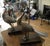 Gorgeous Ornate Medium Sized Aluminum Peacock Table Lamps For Sale - Image 9 of 10