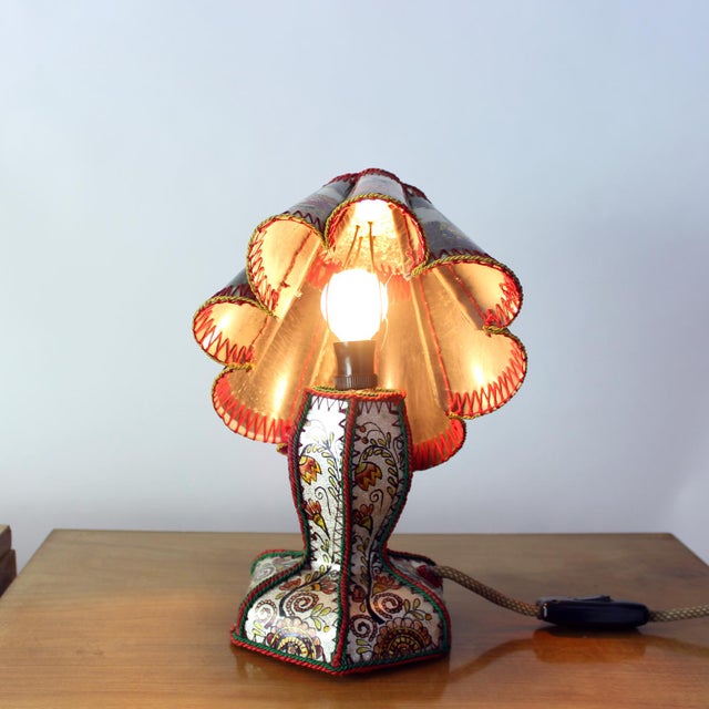 Mid-Century Modern Snow White and Seven Dwarfs Children's Table Lamp, 1950s For Sale - Image 9 of 15