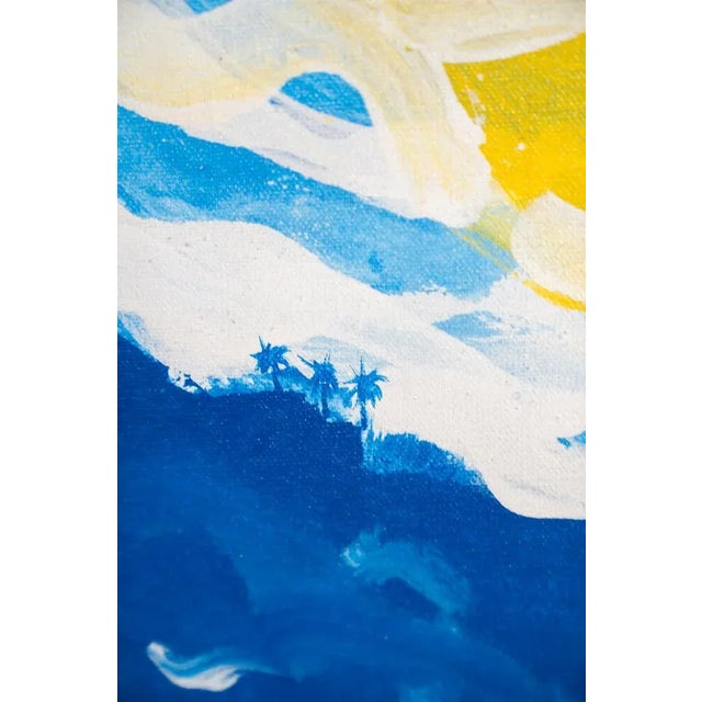 Wood Abstract Painting, Oil on Canvas For Sale - Image 7 of 10