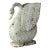 Large Antique Folk Art Carved Wood Swan - Original White Patina For Sale