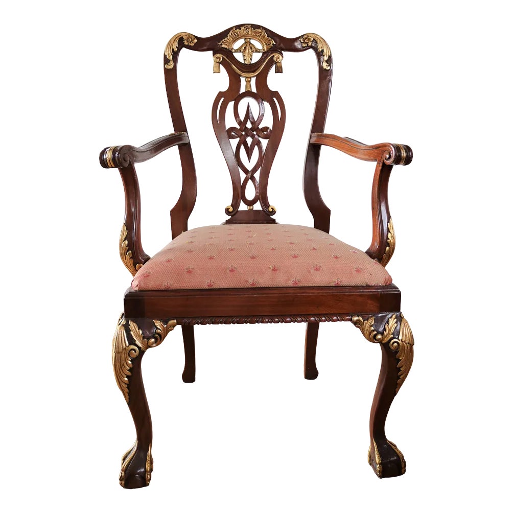 George II Style Armchair, 1990s | Chairish