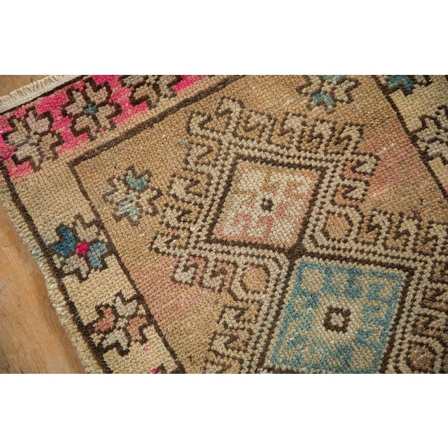 1970s Vintage Distressed Oushak Rug Mat - 1'9" x 3' For Sale - Image 5 of 8