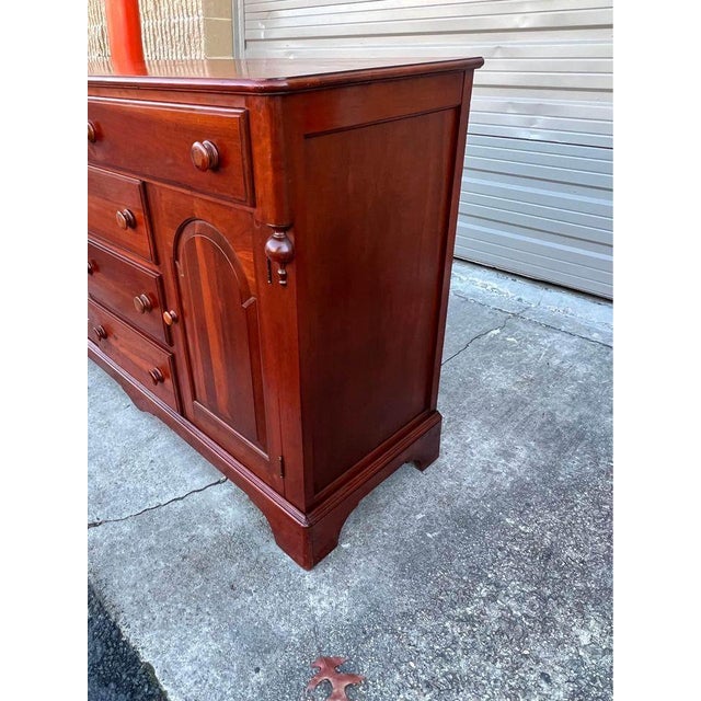 Mid 20th Century Vintage Solid Cherry Sideboard For Sale In Washington DC - Image 6 of 12