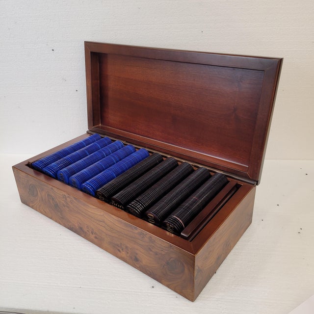 Box of Playing Chips in Acrylic Glass from Dal Negro, Italy, 1980s, Set of 173 For Sale - Image 4 of 18