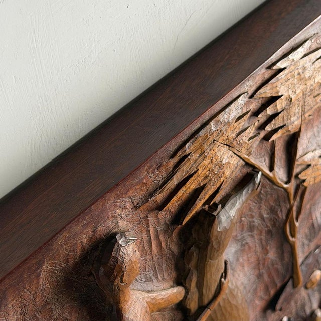 Hand-Carved Panel with Narrative Relief by Giovanni Gariboldi, 1950s For Sale - Image 14 of 15