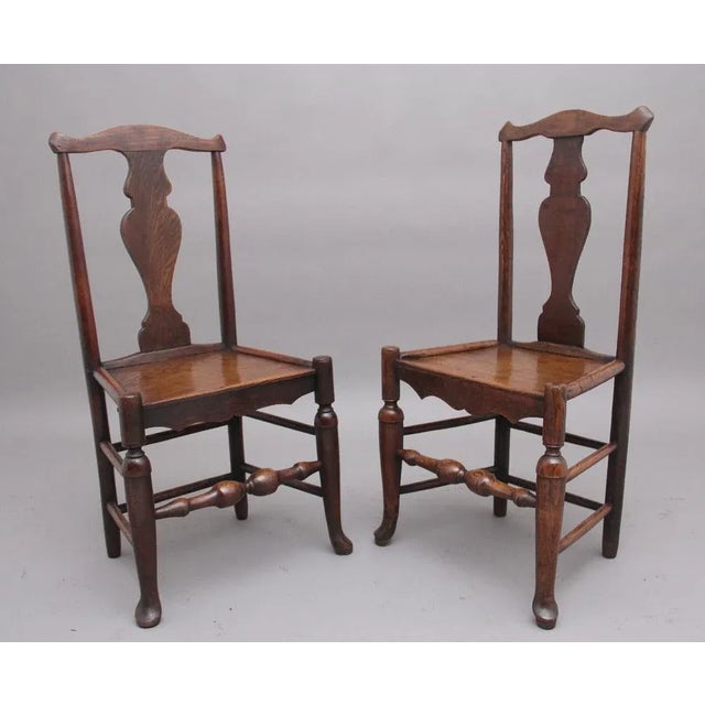 Set of 18th Century Antique Elm Side Chairs, 1760 For Sale - Image 13 of 13