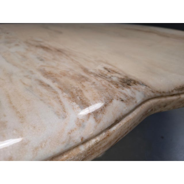 Vintage Oval Marble Dining Table, 1970s For Sale - Image 4 of 10
