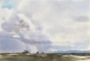 'Saskatchewan Rain' by Warren Zimmer, 1982; Art Institute of Chicago, California School of Fine Arts