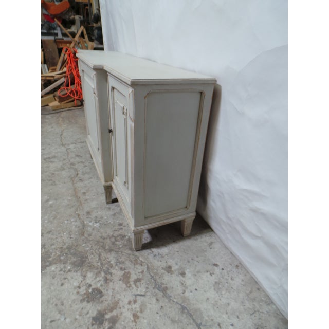 Wood Gustavi9an Style 3 Door Sideboard For Sale - Image 7 of 13