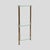 Vintage Italian Three-Tier Glass and Brass Side Table, 1960s For Sale - Image 6 of 9