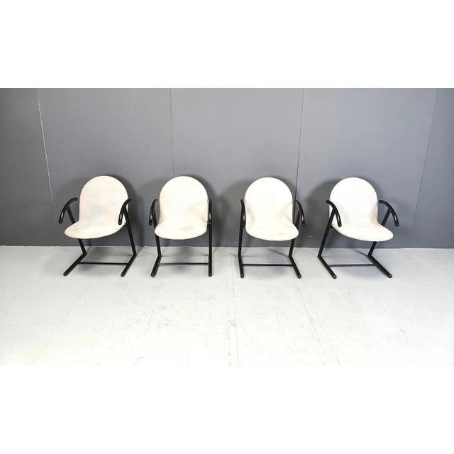 Postmodern Dining Chairs, 1980s, Set of 4 For Sale - Image 9 of 10