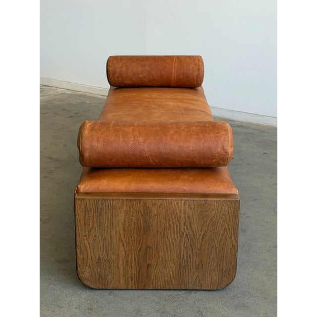 La Luna Daybed - In Aged Leather For Sale In Los Angeles - Image 6 of 16