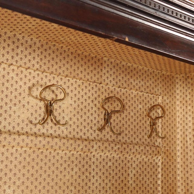 Antique Italian Wardrobe in Walnut For Sale - Image 5 of 11