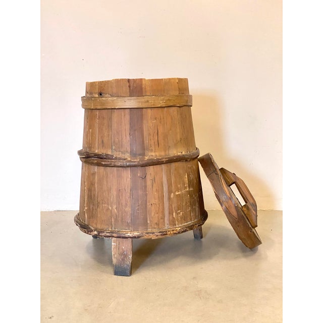 Antique Rustic Mountain Container For Flour For Sale - Image 4 of 18