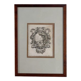 16th or 17th Century Engraving of Baroque Themes For Sale