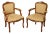 French Louis XV Style Pair of Fauteuil Armchairs For Sale