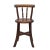 Chinese Handmade Round Light Brown Stain Fok Side Chair W Back For Sale In San Francisco - Image 6 of 6
