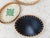2020s Set of 3 Oval Handmade Rattan Mother of Pearl Inlaid Trays With Green Floral Pattern For Sale - Image 5 of 6