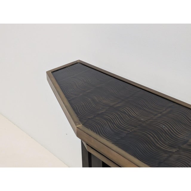 Bespoke Brass Console Table For Sale - Image 12 of 13