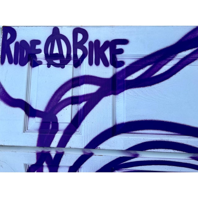Early 21st Century Ahol Sniffs Glue, Miami Graffiti Legend Ahol Sniffs Glue Large Spray Painting on Doors Sculpture, 2023 For Sale - Image 5 of 16