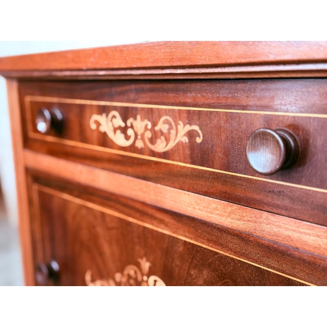 Pair of French Antique Bedside Cabinet Marquetry Nightstand, circa 1890 For Sale - Image 9 of 18