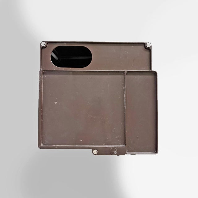 Brown Italian Modern Brown Boby Storage Trolley by Joe Colombo for Bieffeplast, 1970s For Sale - Image 8 of 15