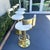 Design For Leisure Design for Leisure Brass Bar Stools, 1980s For Sale - Image 4 of 10