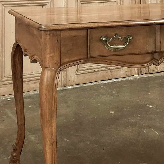 Antique Country French Walnut Desk ~ Writing Table For Sale - Image 11 of 12