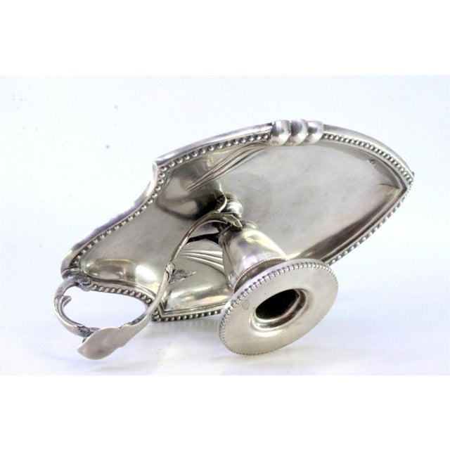 Silver Paddle with Pearly Friezes and Leaf-Shaped Reliefs For Sale - Image 5 of 8