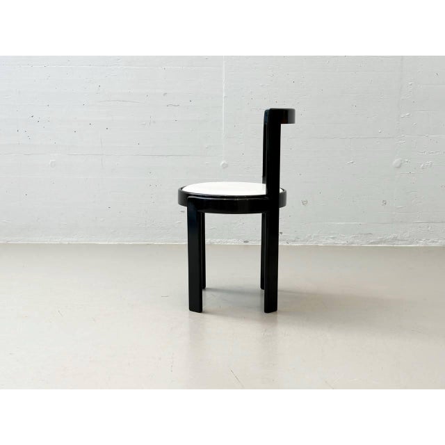 Black Vintage Italian Side Chair by Gianfranco Frattini, 1970s For Sale - Image 8 of 16