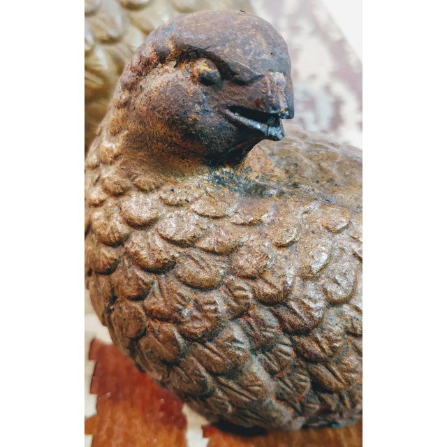 Mid Century Quail Bird Figurines Pair For Sale - Image 11 of 12