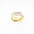 Vintage Mid-Century Modernist Paul Lobel Mixed Metal Gold/Silver Cigar Band Ring For Sale - Image 12 of 13