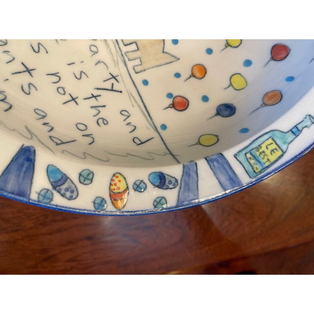 White Fabulously Quirky Wallyware Art Pottery Bowl. Poor Wally!! For Sale - Image 8 of 8